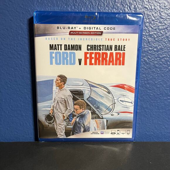 Ford v Ferrari Blu-ray Dvd + Digital Code New Sealed Matt Damon & Christian Bale - Picture 1 of 6